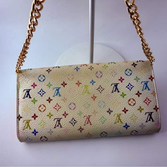 Vintage Louis Vuitton x Takashi Murakami Multicolor Sarah Long Wallet - Picture 3 of 11